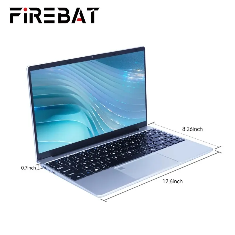 FIREBAT A14 Laptop Intel N5095 14,1 cala 16GB LPDDR4 RAM 512GB 1TB SSD Lekki komputer biznesowy Notebook Odcisk palca FHD