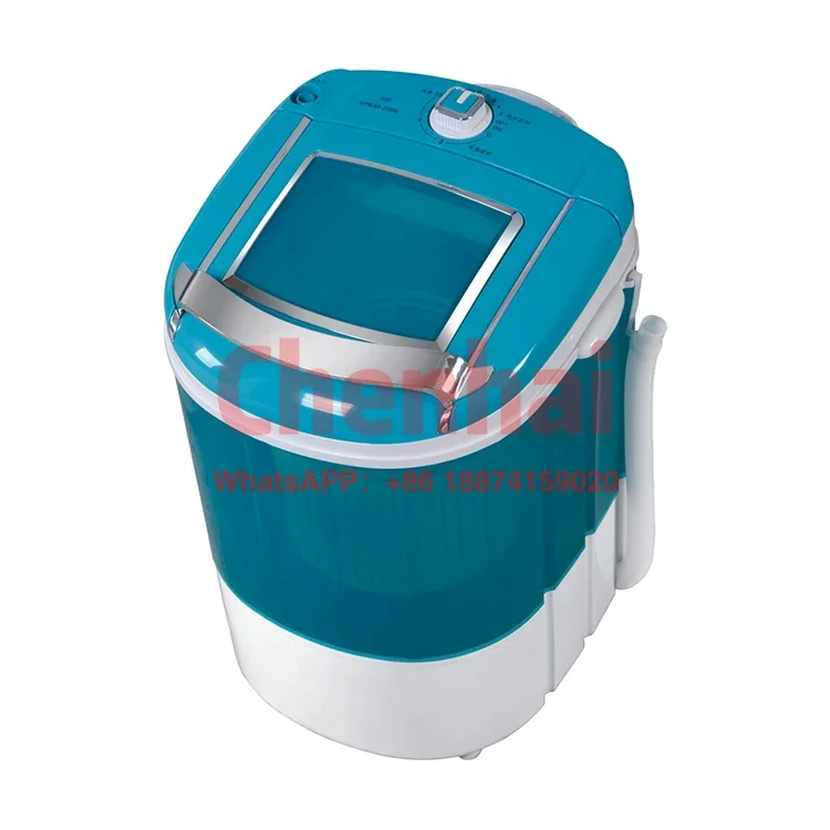 mini semi single tub washing machine with transparent body with dryer