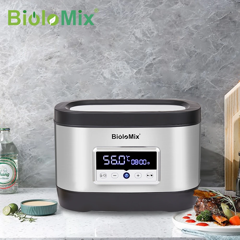 Biolomix 6ª geração de aço inoxidável sous vide forno pro 8l temperatura precisa controle de toque circulador de água banho fogão