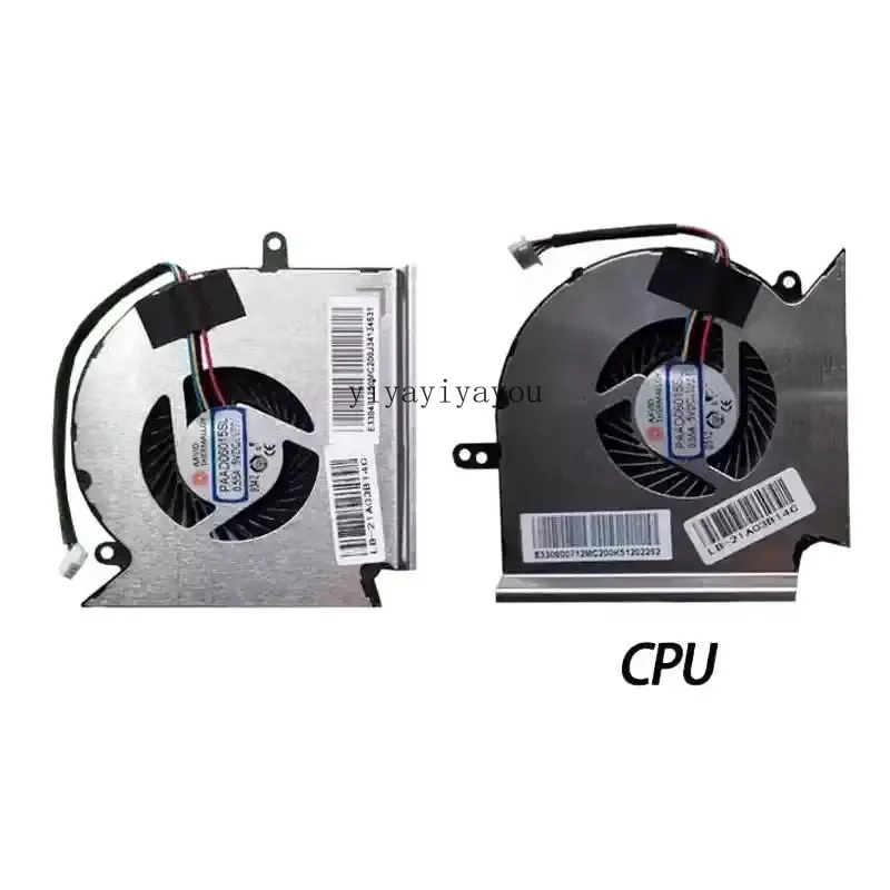 Computer CPU Fans For MSI GE63 GE63VR MS-16P1 GP73 GE73 VR GL73 MS-17C1 GPU Graphics Cooling Fan PAAD06015SL N417 N457 N384 New