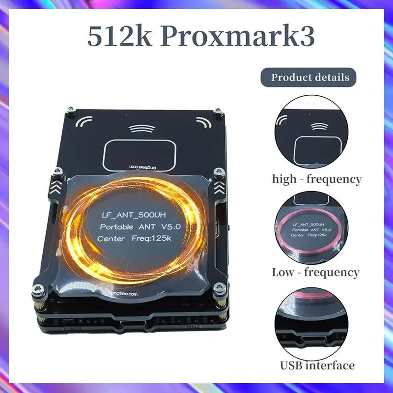A24U Proxmark3 512M RFID Card Reader Burner Easy V5.0 RDV4 Memory IC ID Card Copier Duplicator Integrated Antenna Decryptor