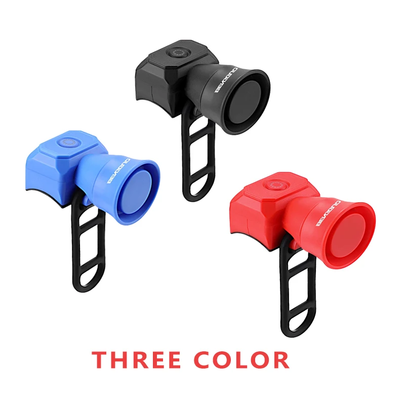 دراجة القرن الدراجة الكهربائية جرس القرن 5 طرق USB شحن مقاوم للماء الدراجات إنذار جرس الأطفال سكوتر الدراجة الجبلية الملحقات #5