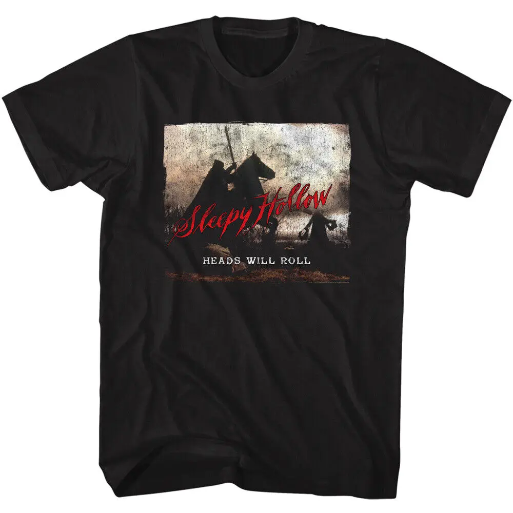 Sleepy Hollow Movie Poster Headless Horseman Heads Will Roll Men's T Shirt