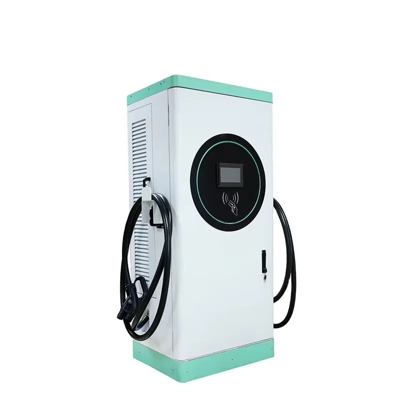 Fast Floor-Mounted EV Charger Electric Vehicles OCPP1.6J App Remote Control DC Fast Charging Station CCS2 GB/T Chademo