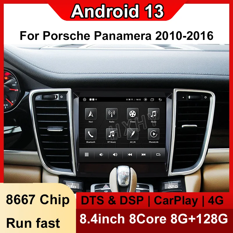 

Android 13 8.4inch 8Core 8+128G car radio with BT GPS For Porsche Panamera 2010-2016 Car Multimedia Stereo DSP 360 Navigation