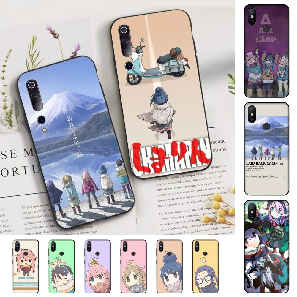 Laid Back Camp Pine Cone Shima Rin Nadeshiko-Yuru Camp Phone Case For Xiaomi Mi 5X 8 9 10 11 12 lite pro 10T PocoX3pro PocoM3 No