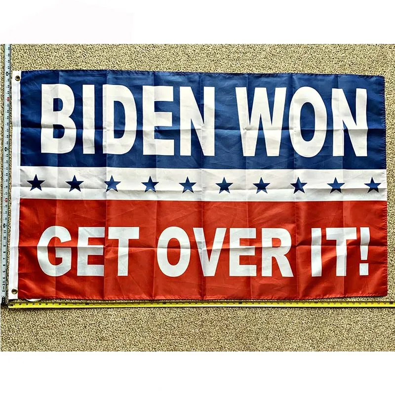 Joe Biden Flag FREE SHIPPING BLUE Harris Biden USA New Won Get Over It 2024 3x5' yhx0047