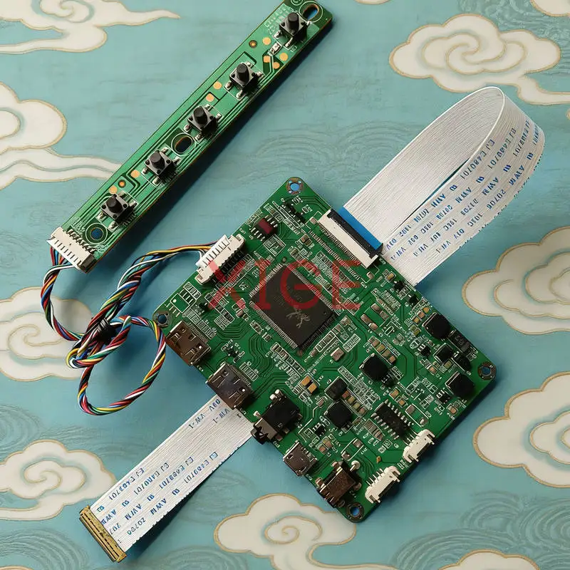 Screen Controller Board Fit LTN156AT39 LTN156AT37 N156BGA N156BGE 1366*768 30-Pin EDP 1366x768 Laptop Monitor 2Mini-HDMI Kit DIY