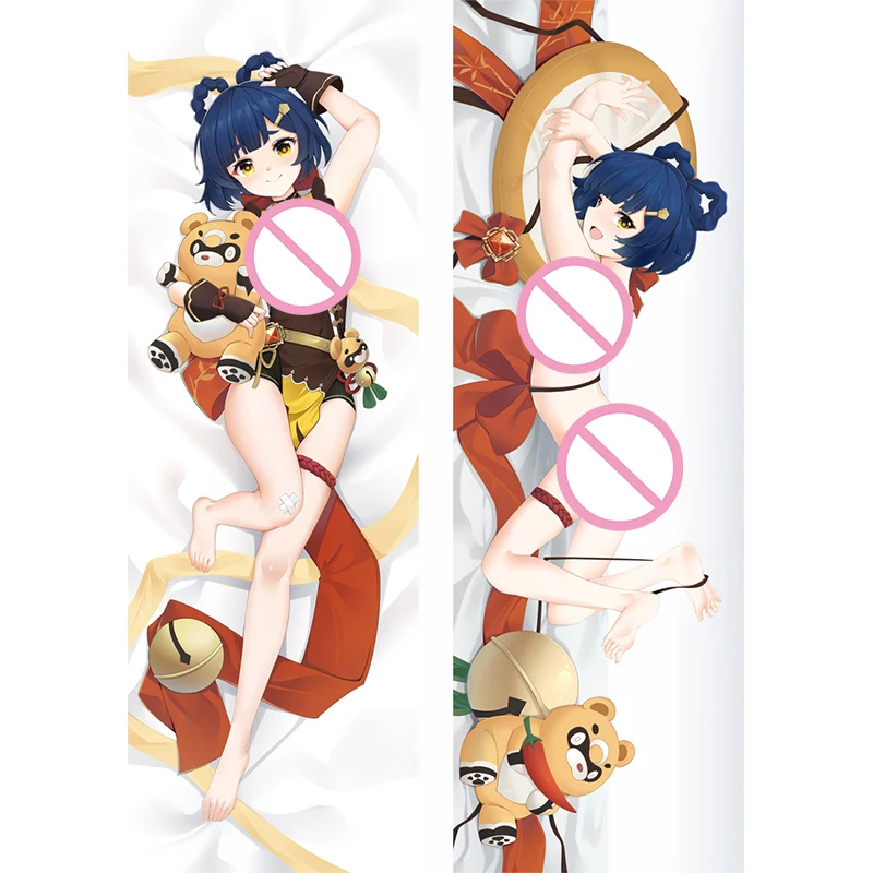 

Genshin Impact Xiangling Guoba Double-Sided Printed Hugging Body Pillowcase Anime Cosplay Dakimakura Pillows Sofa Cushion Cover