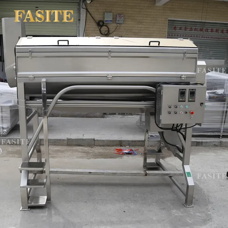 For Large Roller Potato Taro Cleaning and Peeling Machine Commercial Automatic Spiral Brush Cleaner High Efficiency Stainless