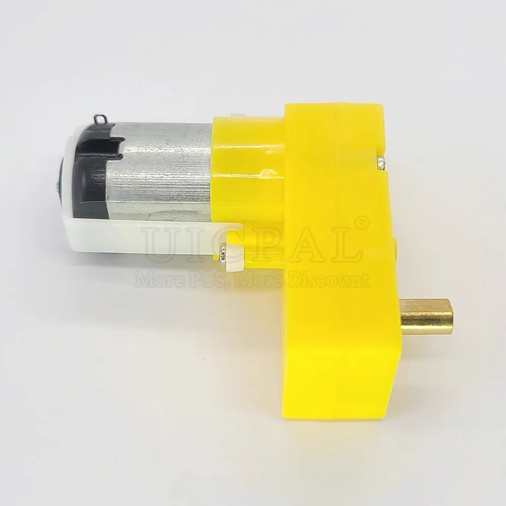 1:90 L Shape TT Motor Single Metal Shaft Gear DC 3V-6V DIY Geared Reducing Motors Intelligent Car for Robot Accessories