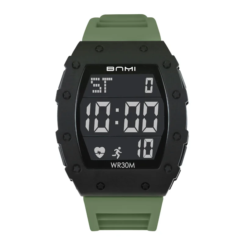 Orologio elettronico multifunzione da uomo quadrante grande calendario settimana display a LED sveglia orologio digitale luminoso per regali per studenti