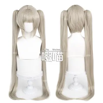 超讚的Cosplay假髮,碧藍航線銀灰色馬尾辮,耐熱合成假髮,萬聖節主題。 8 最佳銷售 碧藍航線cosplay - №7