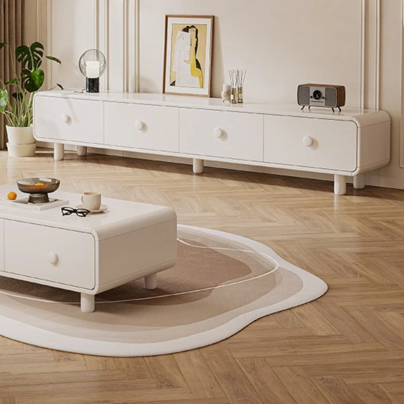 

light luxury modern tv stand simple living room household small apartment Tv stand floor retro mesa para televisión furniture