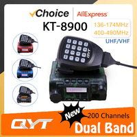 QYT KT8900 Mini Mobile Radio VHF UHF Up to25W Power Car Radio HAM Amateur Commercial Public Taxi Intercom Wireless Communication