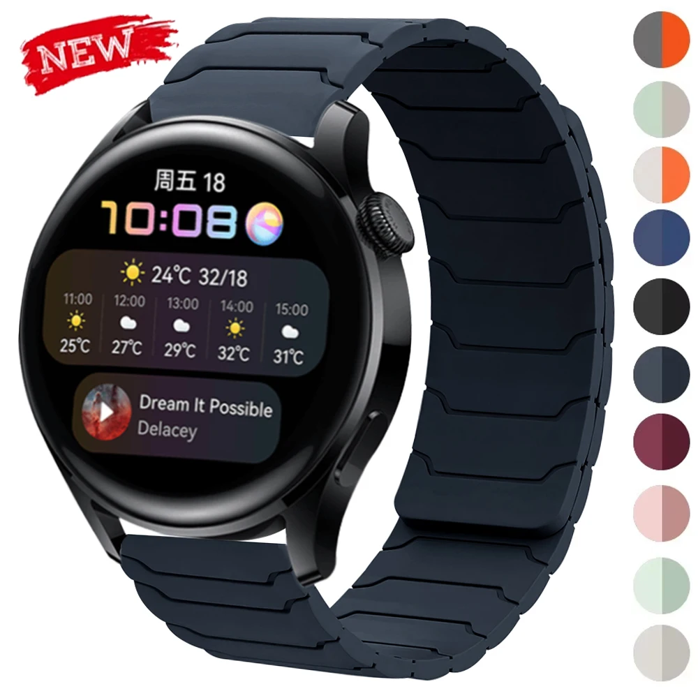 20 mm Magnetarmband für Garmin Forerunner265 Vivoactive4 Venu2 22 mm Band für Garmin Forerunner 645 Music Sport Silikonarmband