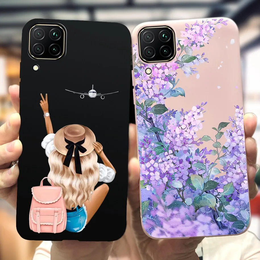 For Huawei P40 Lite Case JNY-L01A JNY-L21B Phone Cover Lovely Duck Cats Soft Silicone Fundas For Huawei P 40 Lite Nova 7i Bumper