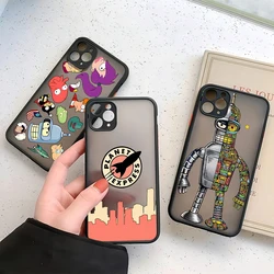 Funny Futuramas Robot Bender Phone Case For Samsung S24 S23 S22 S21 S20 S10 FE Note20 Note10 Plus Ultra Lite 5G Matte Cover