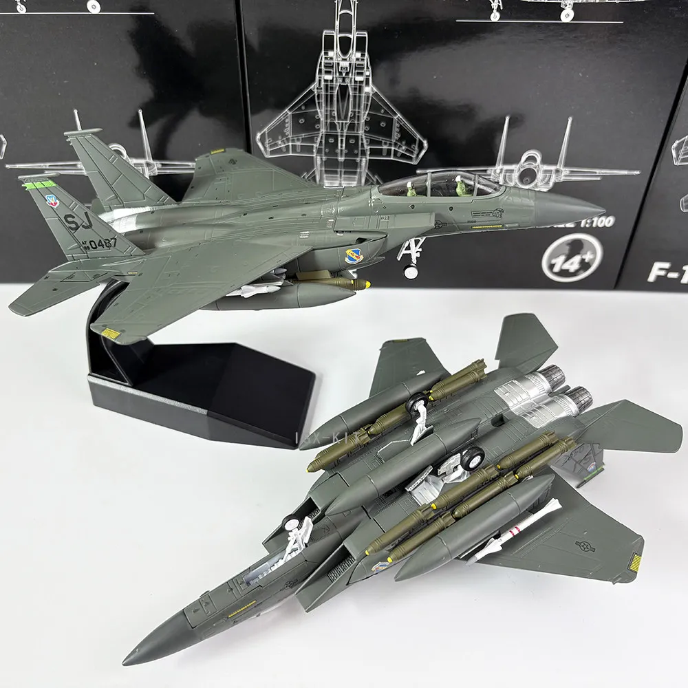 

1/100 Usa F-15e Fighter F15 Gulf War Mig Killer Alloy Aircraft Model
