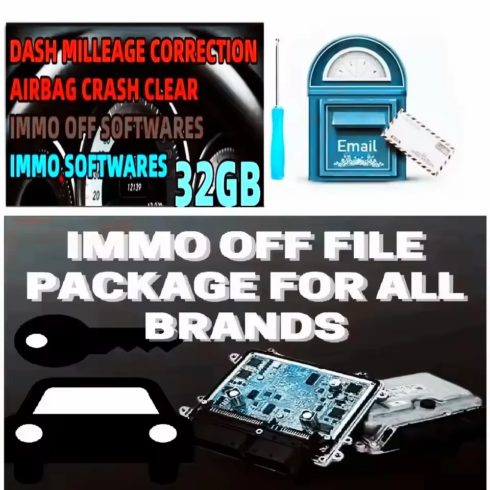 IMMO OFF + DASH + IMMO SOFTWARE 32GB + AIRBAG CRASH CLEAR + MMO OFF SOFTWARES حزمة ملفات Immo Airbag DASH MILLEAGE تصحيح