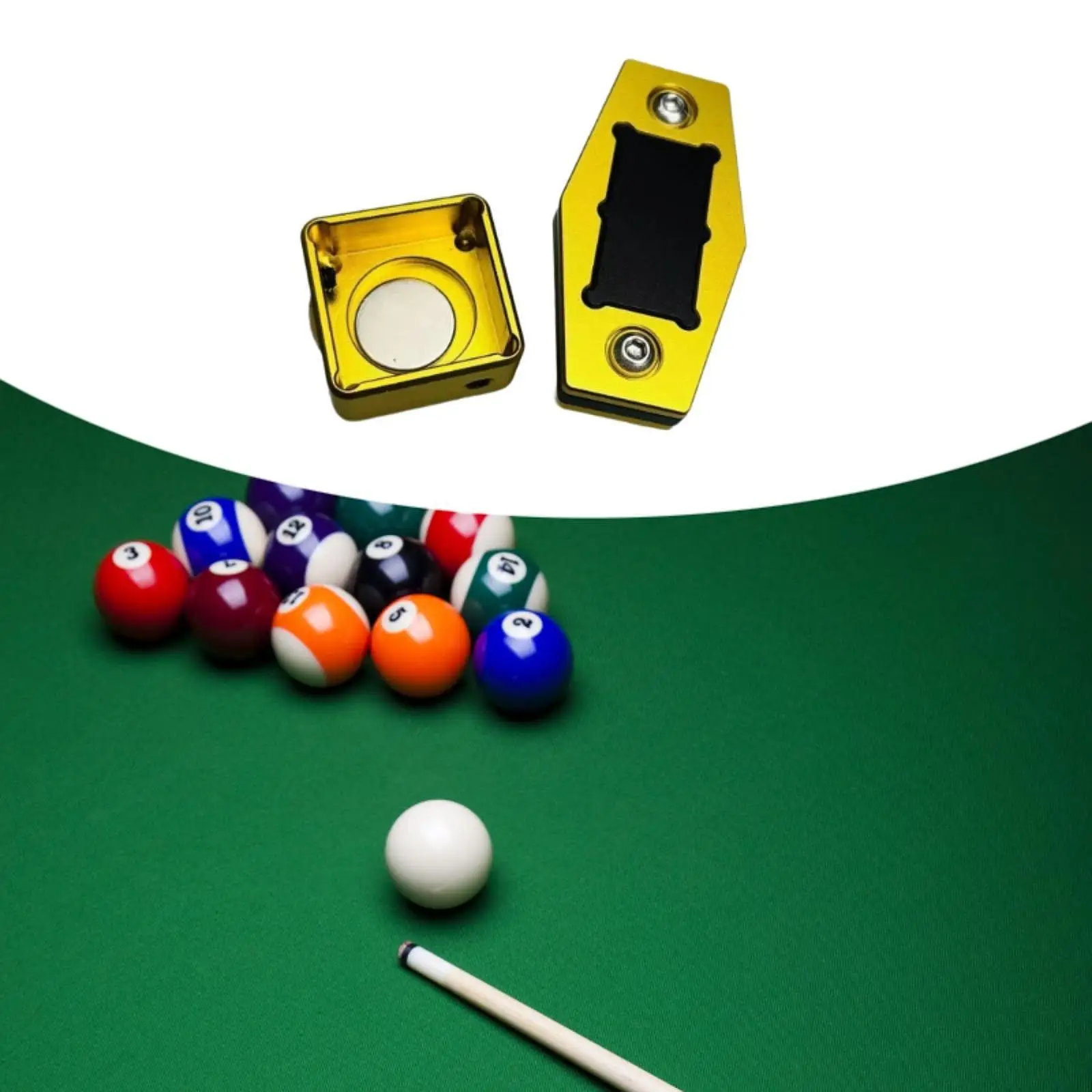 

Portable Magnetic Billiard Chalk Holder Aluminum Pouch for Professional Snooker Game Use
