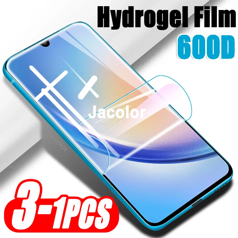 Front 1-3PCS Hydrogel Film For Samsung Galaxy A34 A54 A53 A33 A52s A52 A32 5G 4G Samsumg A 54 34 53 Screen Protector Protection