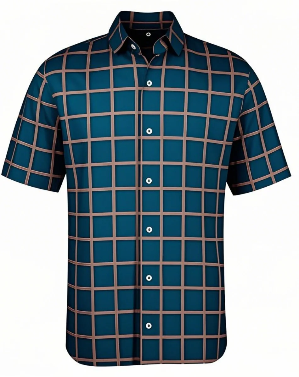 新しいメンズマルチカラーシャツ - 春と秋のパーティーに適した黄色の半袖カラー、XS ～ 6XL のサイズでご利用いただけます。