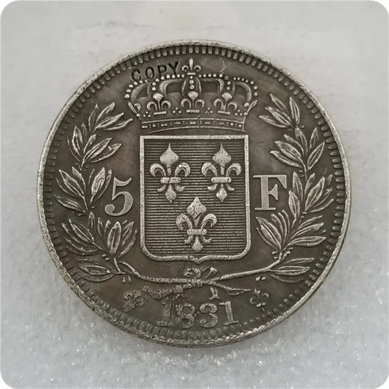 COPY REPLICA 1831 France Henri V 5 Francs Coin COPY