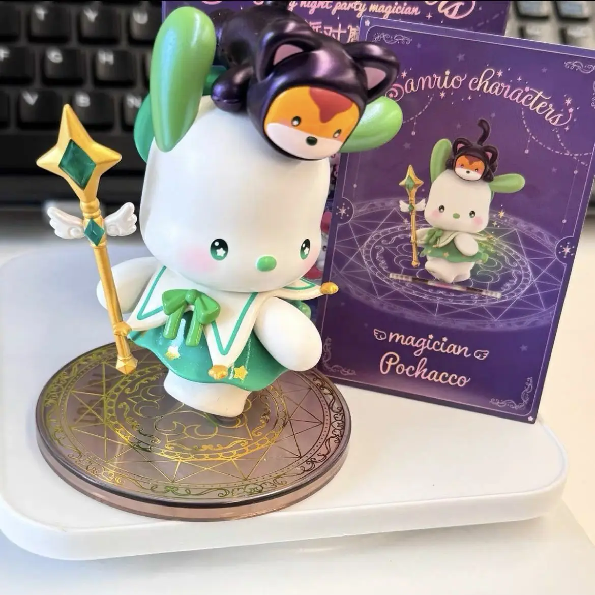 

Новый аниме-персонаж Sanrio Starlight Party Magician Series слепые коробки; Моя мелодия Куроми Hello Kitty Piano; Милая игрушечная кукла