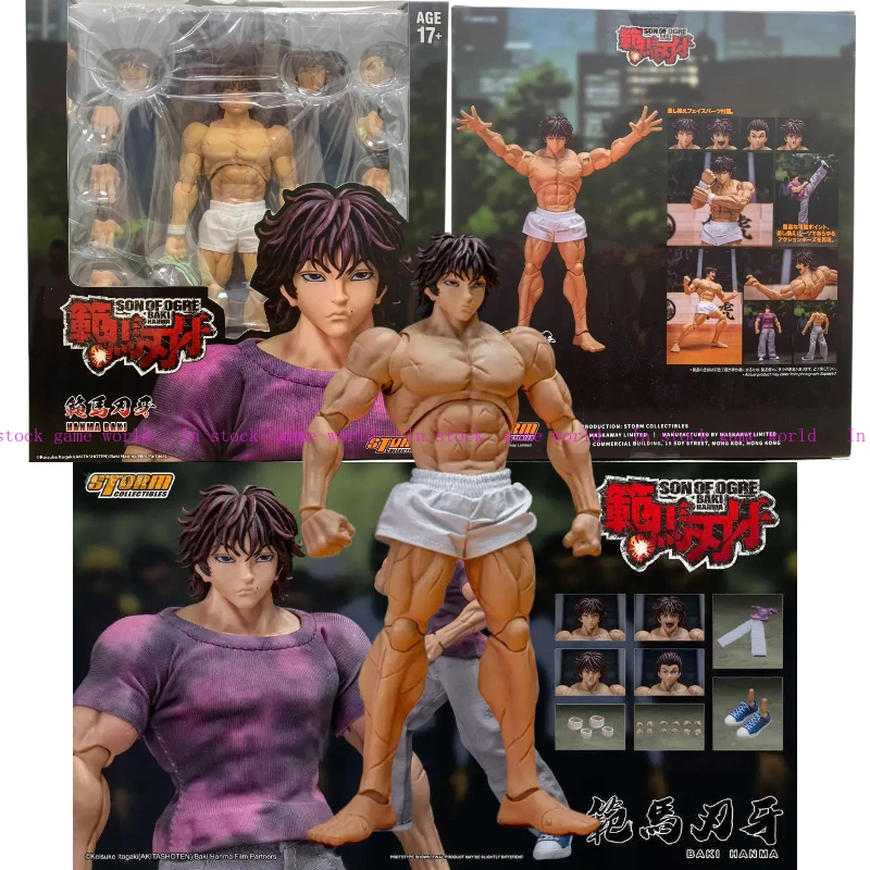 

In Stock Storm Toys Hanma Baki Demon Back Ver. Action Model Baki Boy 1/12 PVC Anime Character Toy Collection Purple Clothes