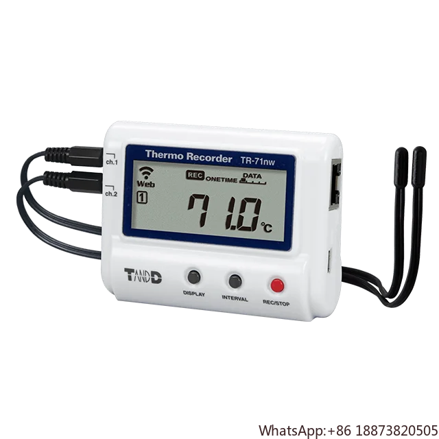 T&D TR-71nw 2 Channel Wired-LAN Temperature Data Logger