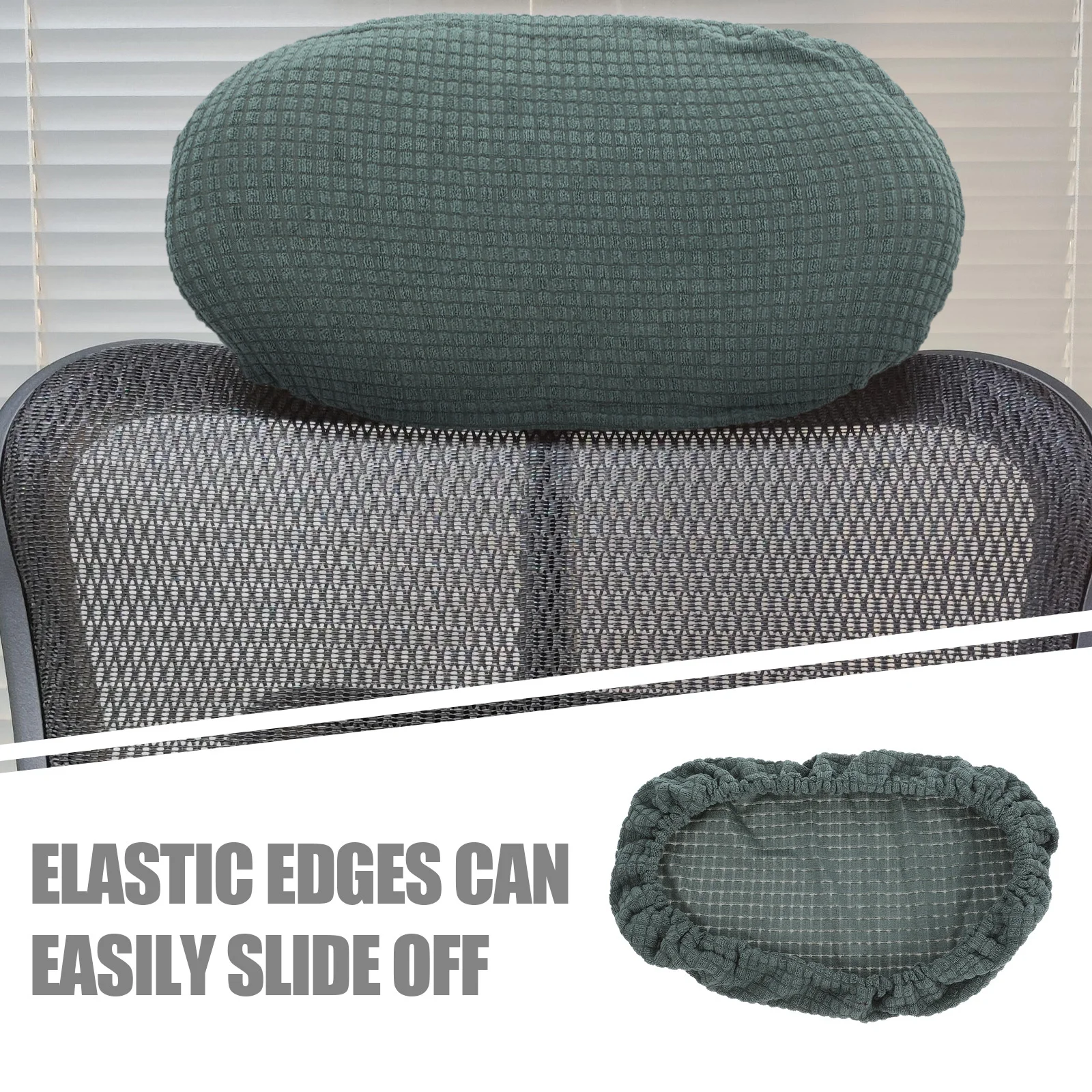 Penutup Sandaran Kepala Universal untuk Kursi Gaming Penutup Pengganti Sandaran Kepala Kursi Kain Elastis Mudah Dipasang Kenyamanan Kursi Kantor