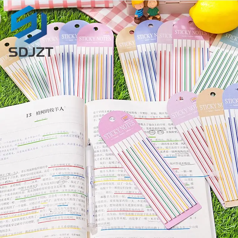 Transparente Sticky Notes Pads, Clear Notepad, impermeável, Memo Pad para Jornal, Escola, Papelaria de Escritório, 160 Folhas