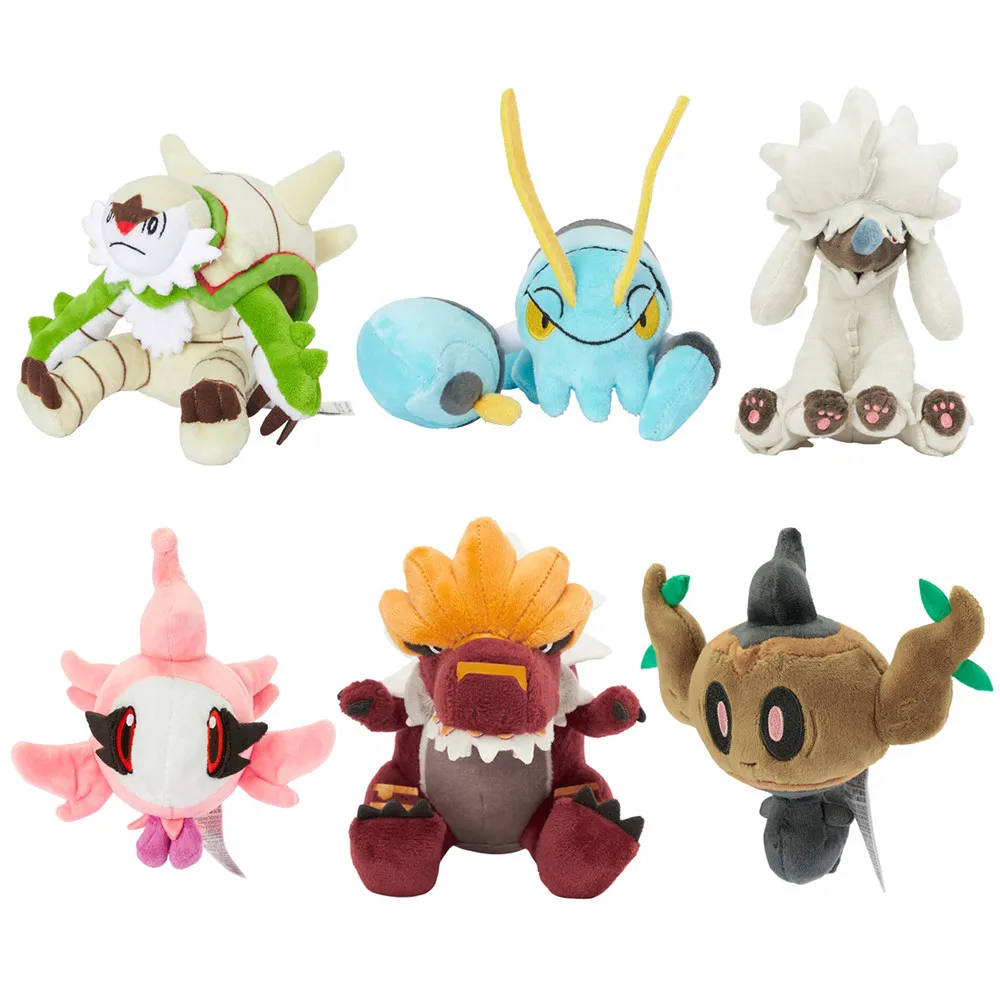 14Cm Pokemon Fit Pluche Speelgoed Aegislash Aurorus Spritzee Frogadier Clauncher Gevulde Pop Pokémon Anime Pocket Monster Pluche Speelgoed