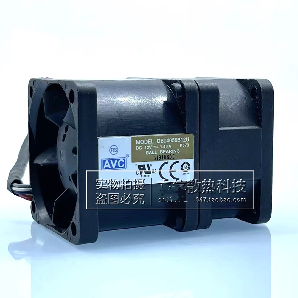 Original for AVC dual motor high speed violent boost cooling fan DB04056B12U DC12V 1.4A 4056 4cm server fan