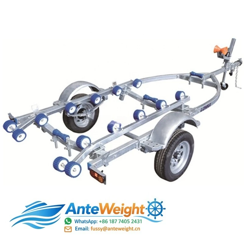 Trailer with Three- Wheel Home Use Country Town River and Lake Boat Pedal Hull protection Good Rubber Support