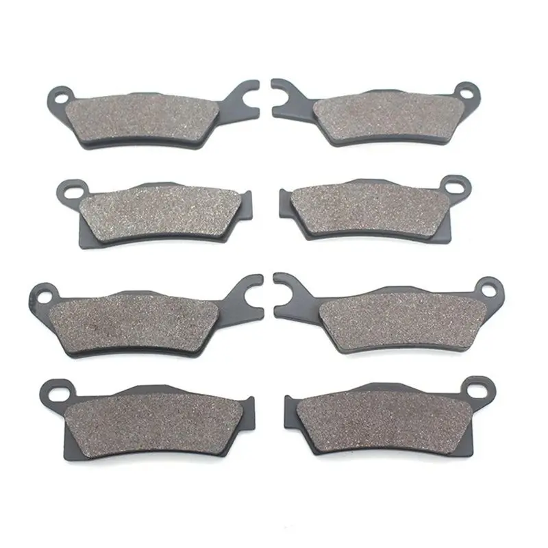 AEA6-8Pcs Front&Rear Brake Pads For Renegade 500 800 1000 (STD / EFI) 12-15 Outlander Renegade Motorcycle Caliper Brake Block