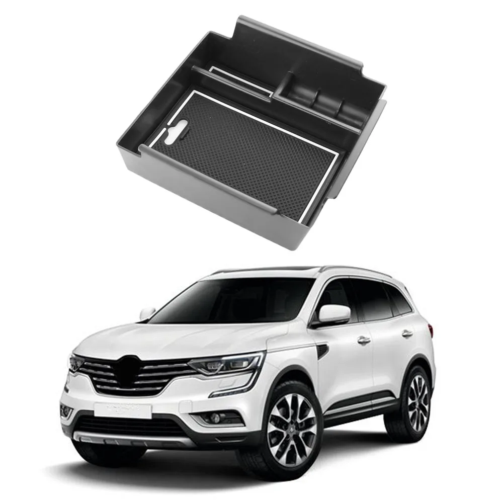 

For Renault KOLEOS QM6 2016-2020 Car Armrest Center Storage Box Glove Container Central Console Tray Interior Accessories