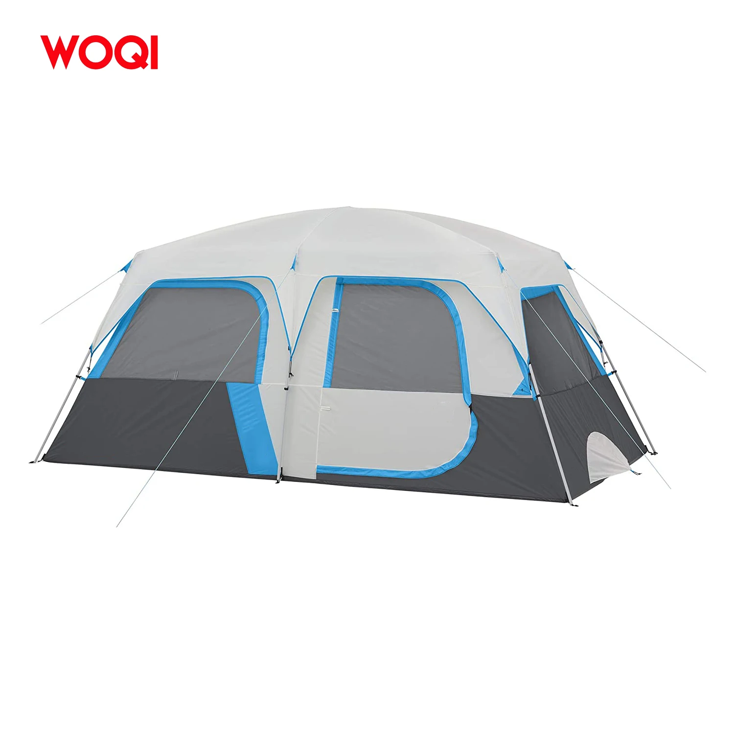 WOQI Wholesale Outdoor Waterproof Windproof Weather Resistant family luxury big camping tent with Carry Bag glamping