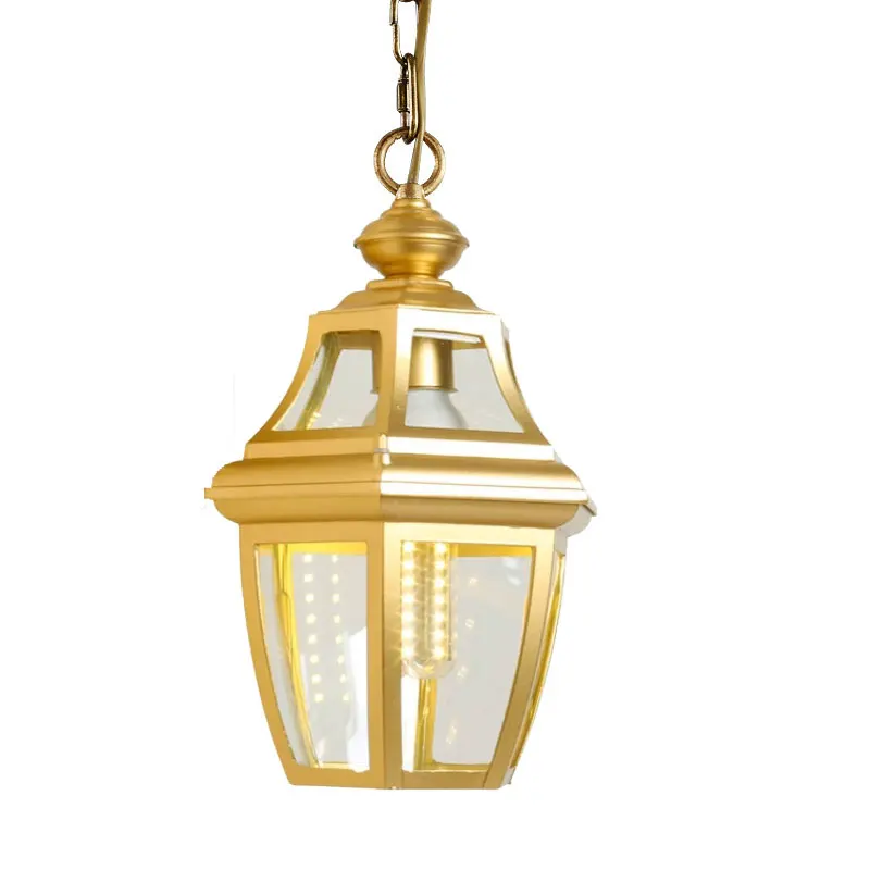 Outdoor Pendant Lamp Retro Hang Light Vintage Garden Luminaria for Balcony Hotel Restaurant Porch Exterior Yard Lighting