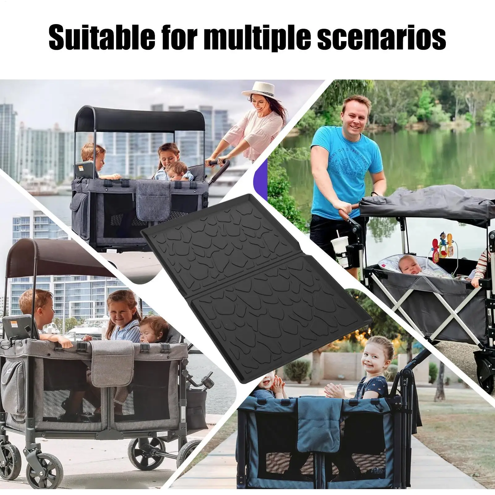 Cart Mat For Baby Silicone Stroller Protector Reusable Protector For Outdoor Grocery Shopping Picnic Travel Vacation Beach Park