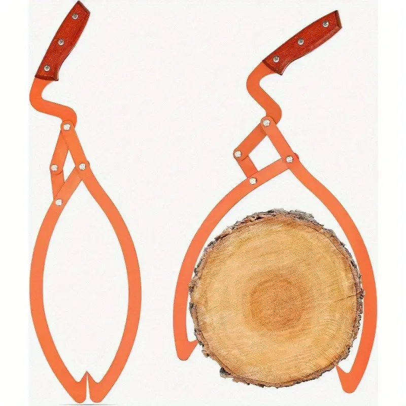 

Woodworking Log Tongs Non-Slip Grip for Log Lifting Dragging Carrying Skidding Tools