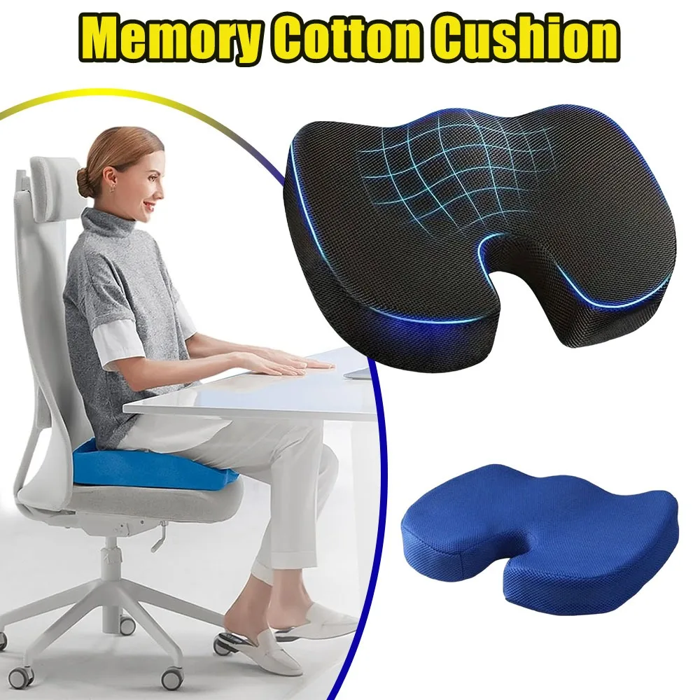 Memory-Schaum Hämorrhoiden-Kissen Ergonomisches Bürostuhl-Sitzkissen für Rückenschmerzen-Linderung Steißbein Autositz Bestseller