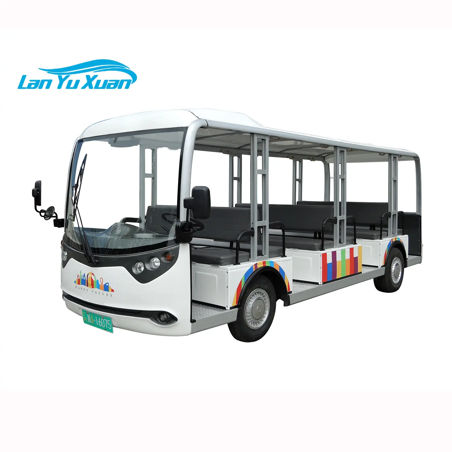 23 passengers electric bus for park and travel / 23 seater electric sightseeing bus 96v 13.5kw AC Motor Controller with Brake