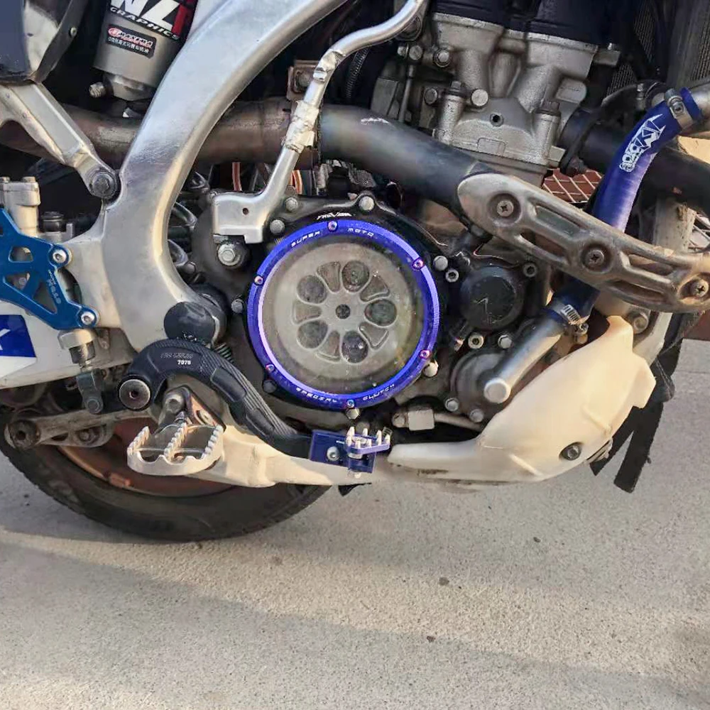 WR YZ 250F CNC Engine Clear Clutch Cover For Yamaha YZ250F WR250F  2001-2013 2012 2011 2010 2009 2008 2007 2006 2005 2004 2003