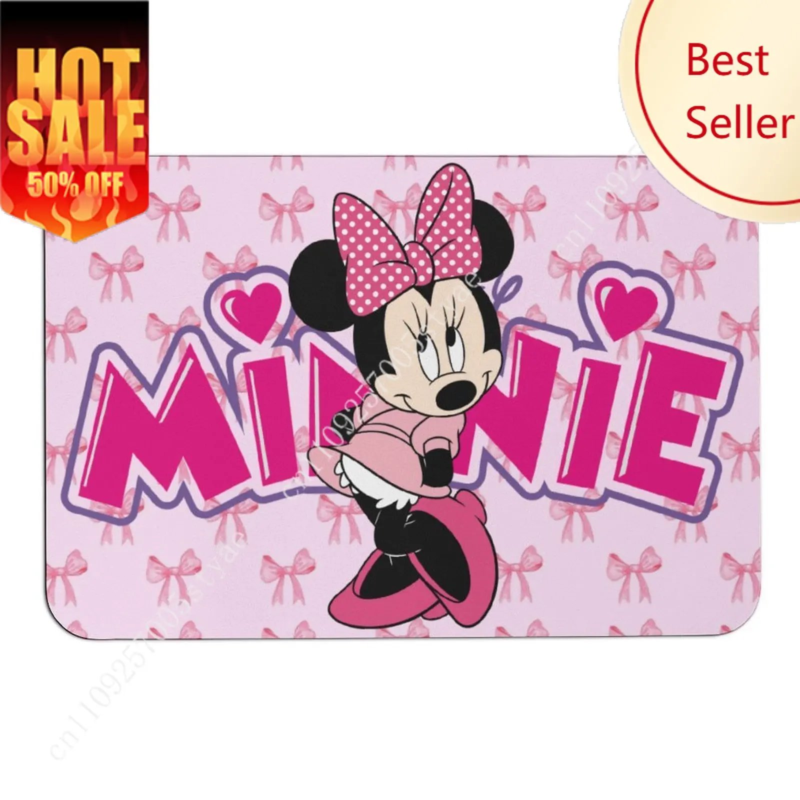 

Minnie Mouse Doormat Disney Cartoon Rug Floor Mats Welcome Porch Home Holiday Party Decor Carpet Gifts Custom Non-Slip Rugs