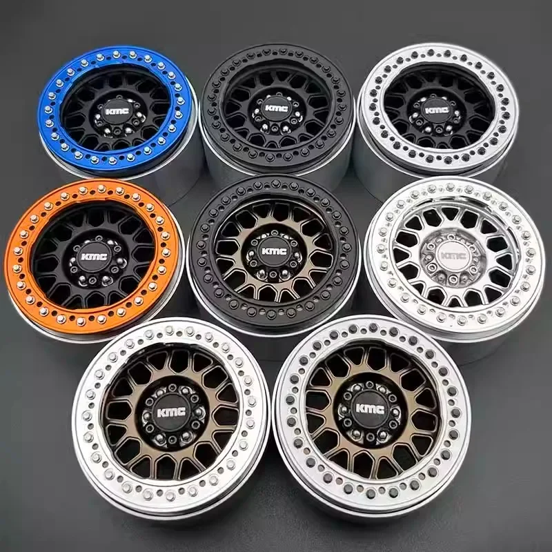 4pcs Metal Beadlock Wheels Hub for 1/10 RC Crawler Car Traxxas YIKONG TRX4 SCX10 Accessories