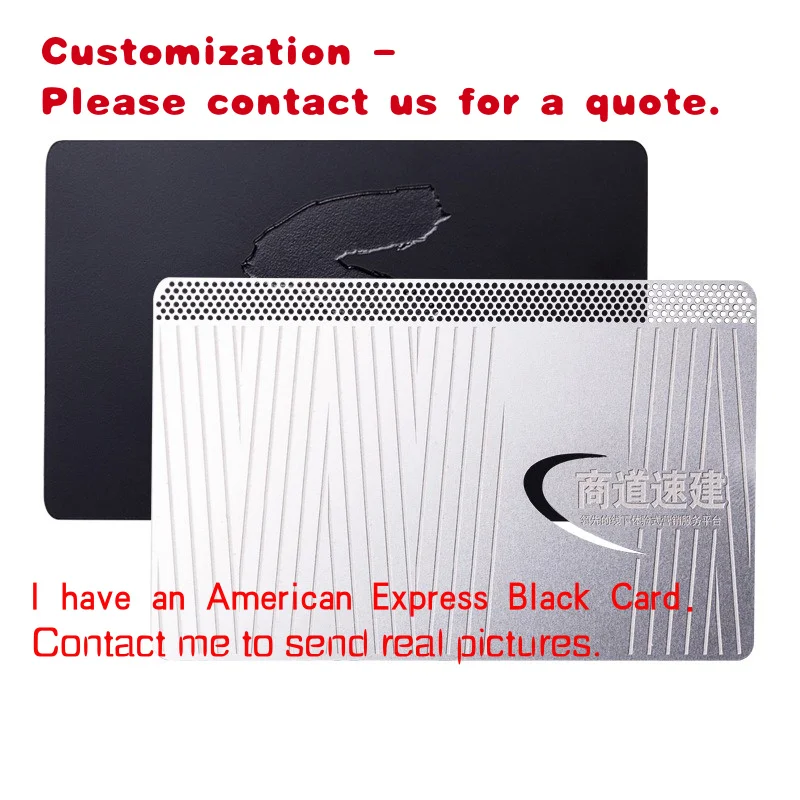 

custom.Custom Luxury Vip Membership Printing Black Silver Nfc Card Aluminum Nameplate Metal Magnetic Business Cards