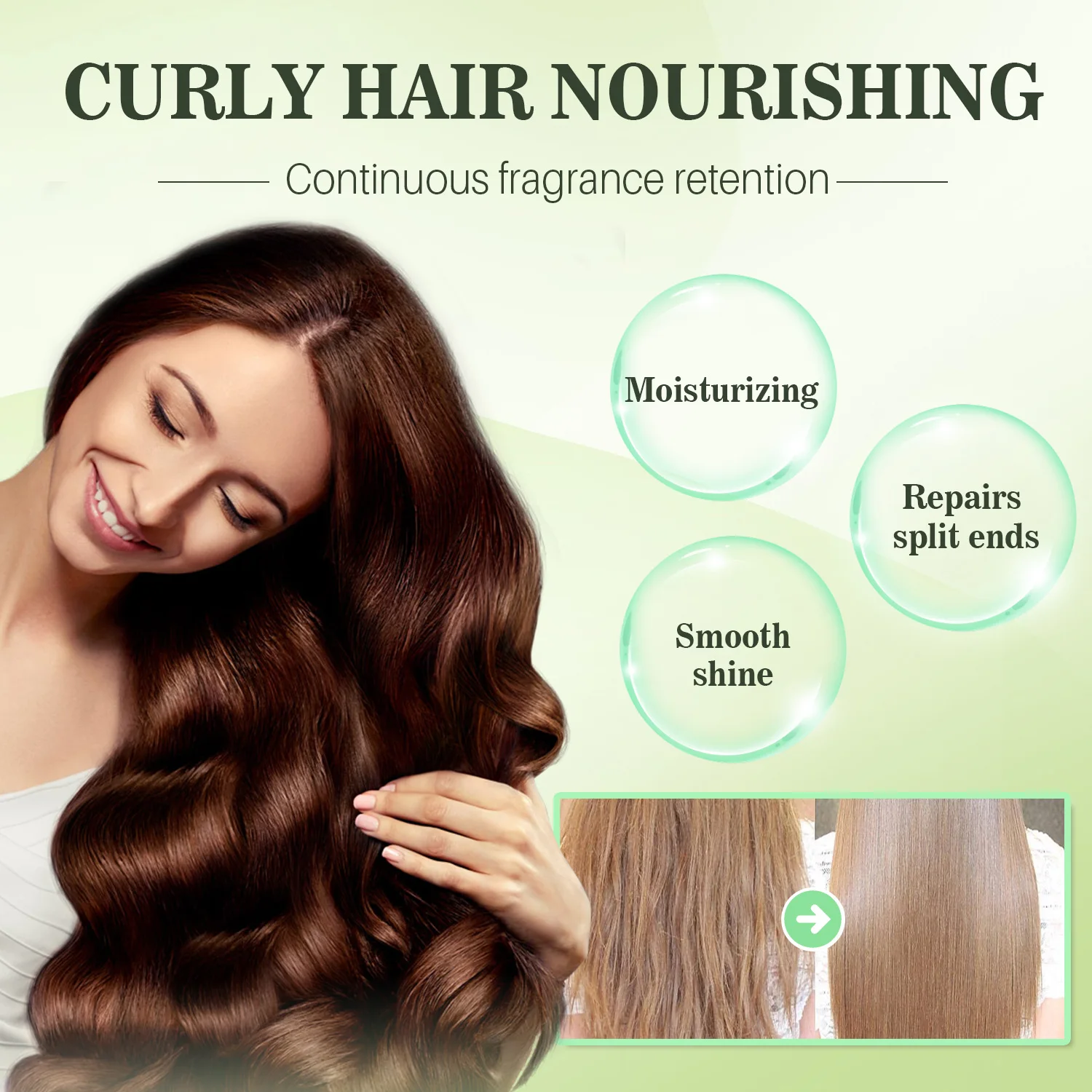 Rosemary Conditioner for Hair Repair Damaged Hair Deeply Nourishing Improve Dry Hair and Split Ends Repair Smoothing Cream