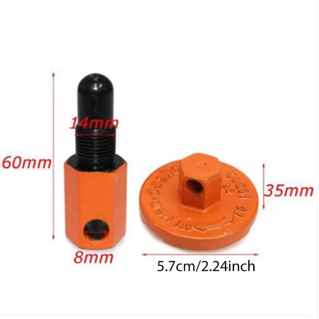 Universal Steel Clutch Flywheel Removal Piston Stop Tool 14mm for Lawn Garden Power Equipment Servicing